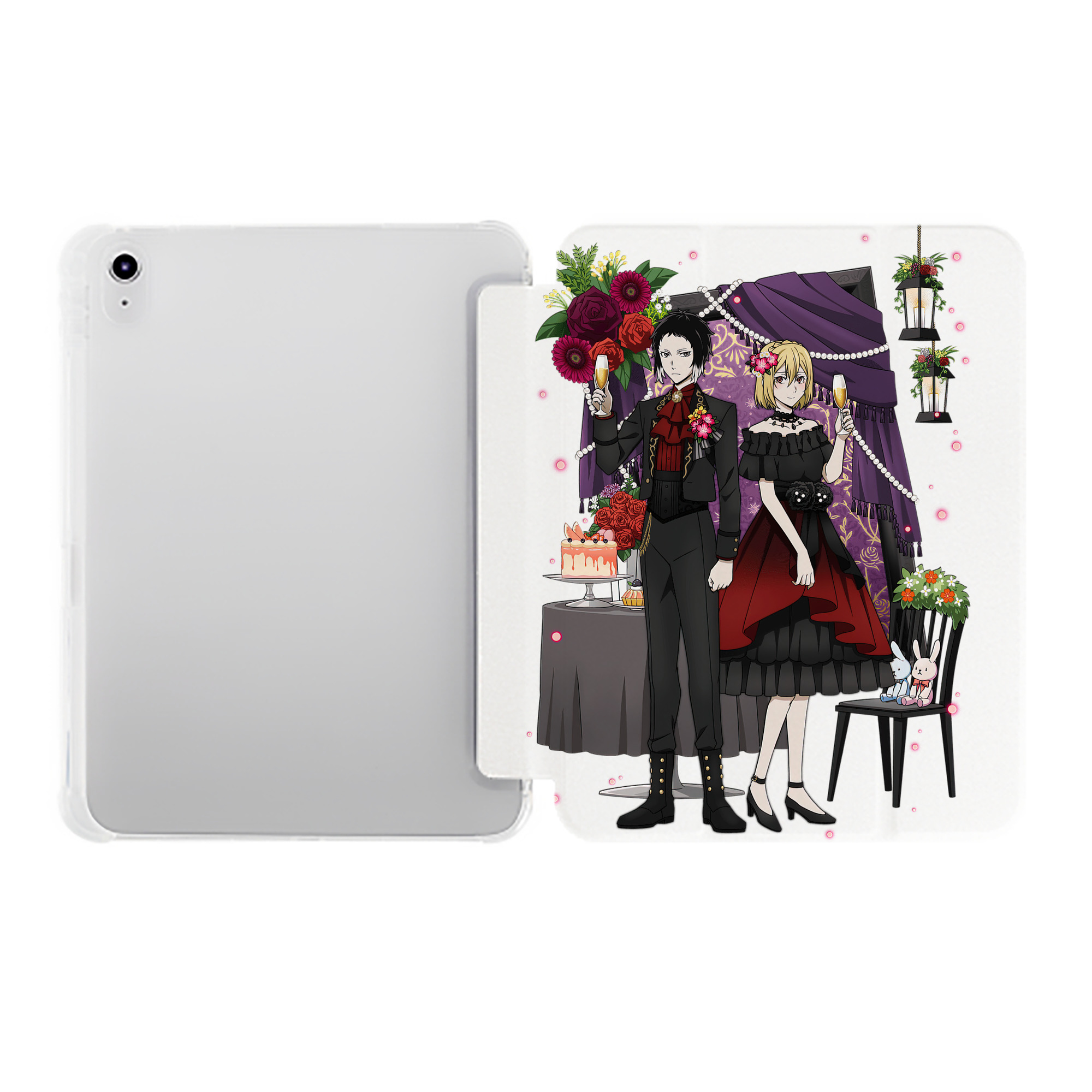 （画像用） 文豪ストレイドッグス Bungo Stray Dogs IPad ケース ペン収納付き 三つ折りスタンド PUレザー×シリコン 対応機種9.5/10.5/10.9インチ